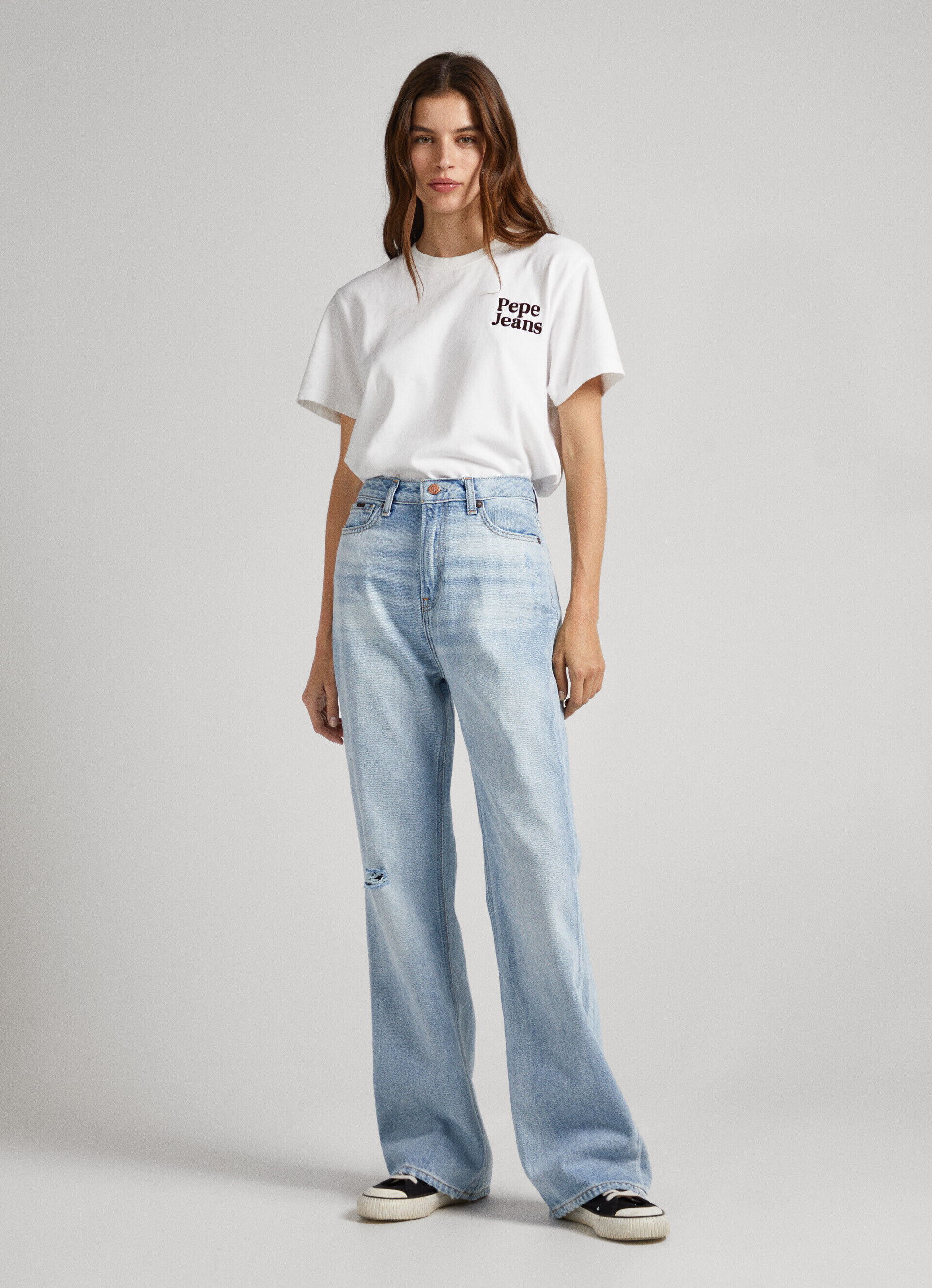 Calça jeans Harper Fit Plain de cintura alta - jeans