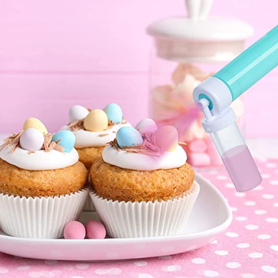 (40ml) Manuelle Air Brush Pumpe Fondant Deko Spritzpistole für Kuchen / Torten - Blau