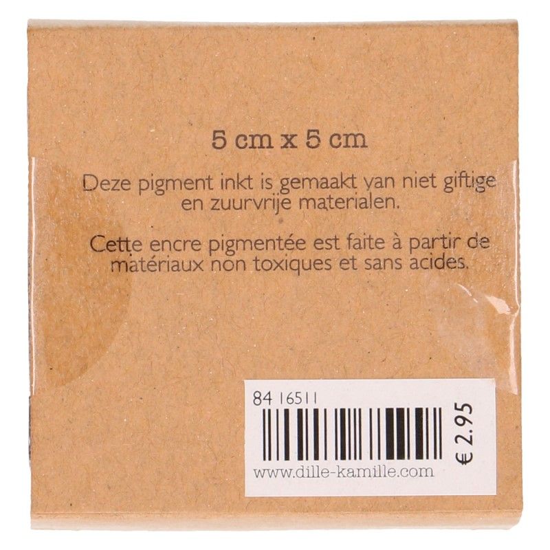 Stempelkussen. donkerblauw, 5 x 5 cm