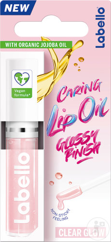 Labello Caring Lip Oil Glossy Finish Huile À Lèvres Transparent 5,5ml