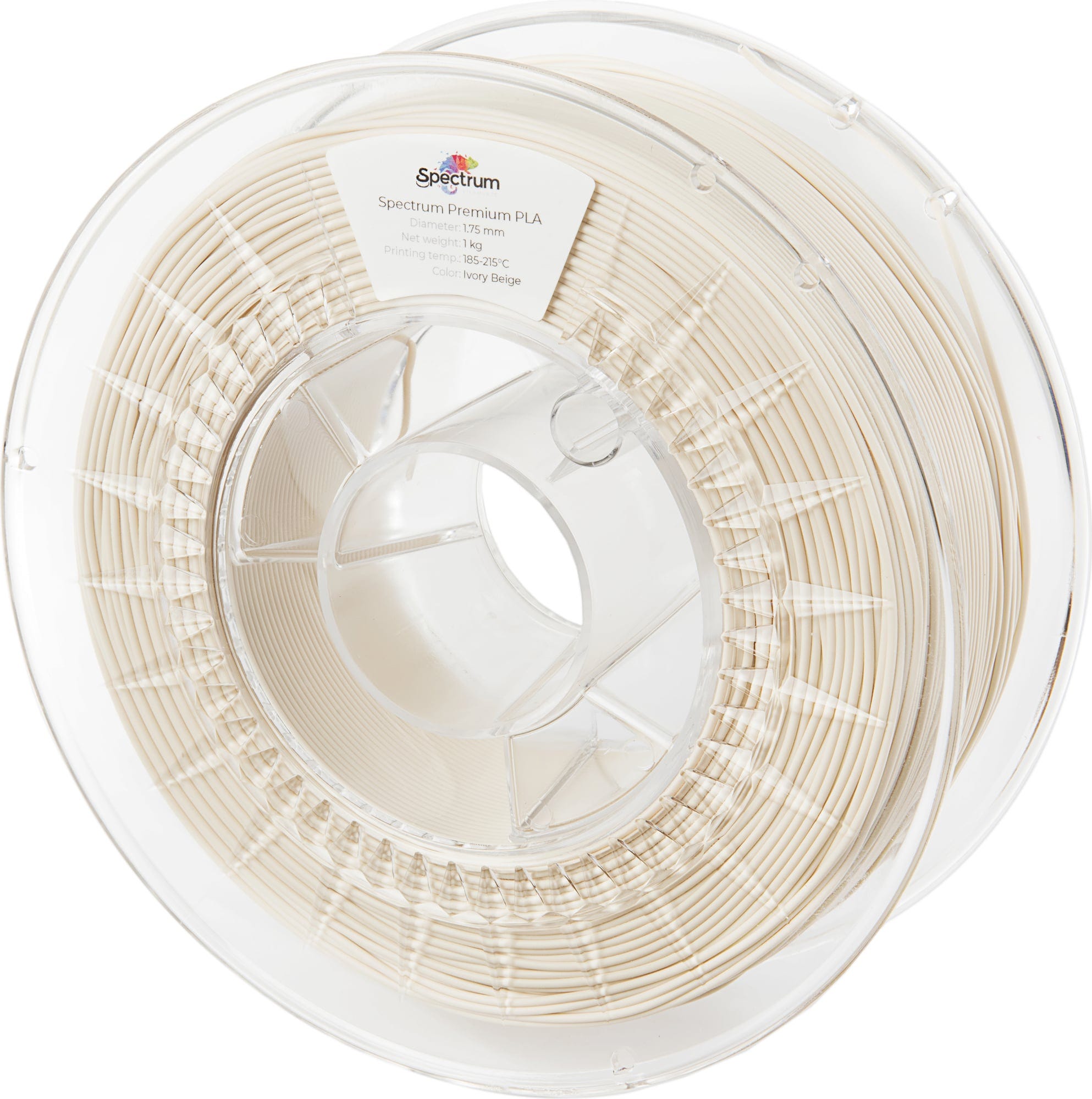 Spectrum  PLA Premium Ivory Beige, 1,75 mm / 1000 g    Verzugsfreies PLA in guter Qualität