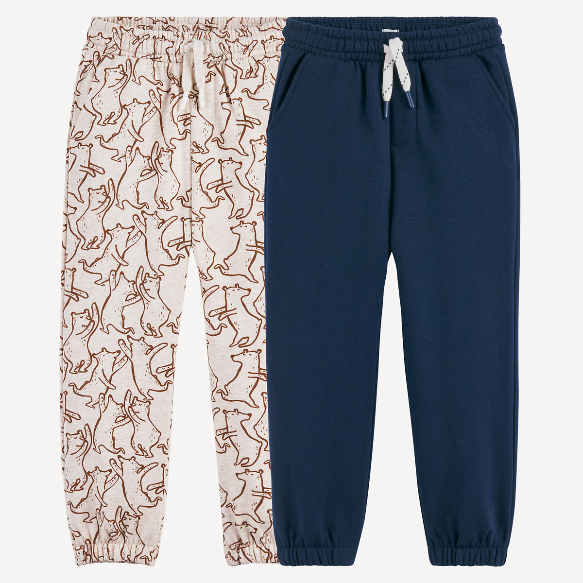 COLEÇÃO LA REDOUTE<br>Conjunto de 2 calças de moletom