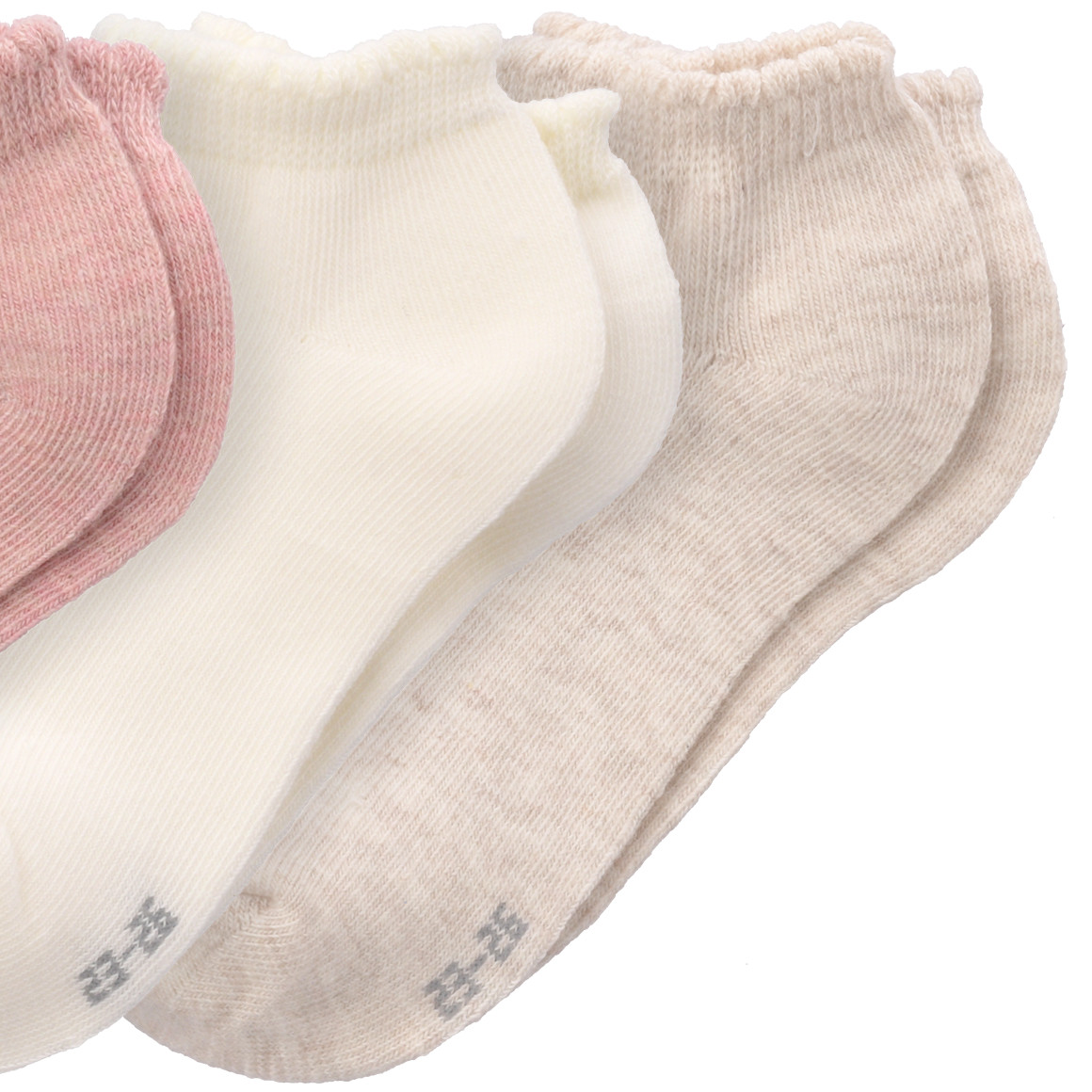 Topolino 4 Paar Mädchen Sneaker-Socken im Set beere / hellbeige / rosa