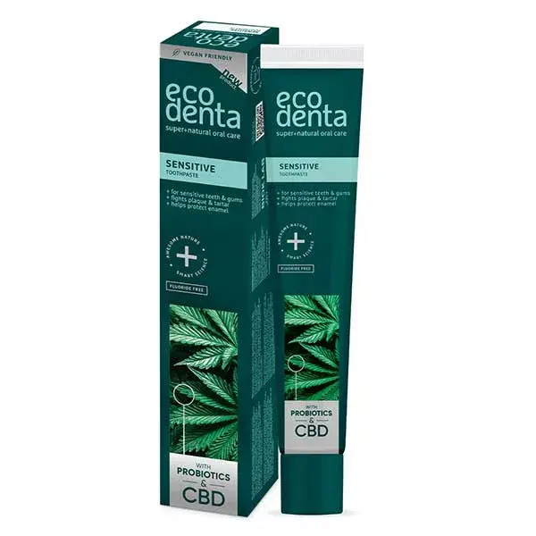 Ecodenta Dendifrice Expert CBD et aux probiotiques Dents sensibles 75ml