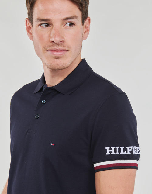 Tommy Hilfiger - MONOTYPE GS CUFF SLIM POLO - Marine