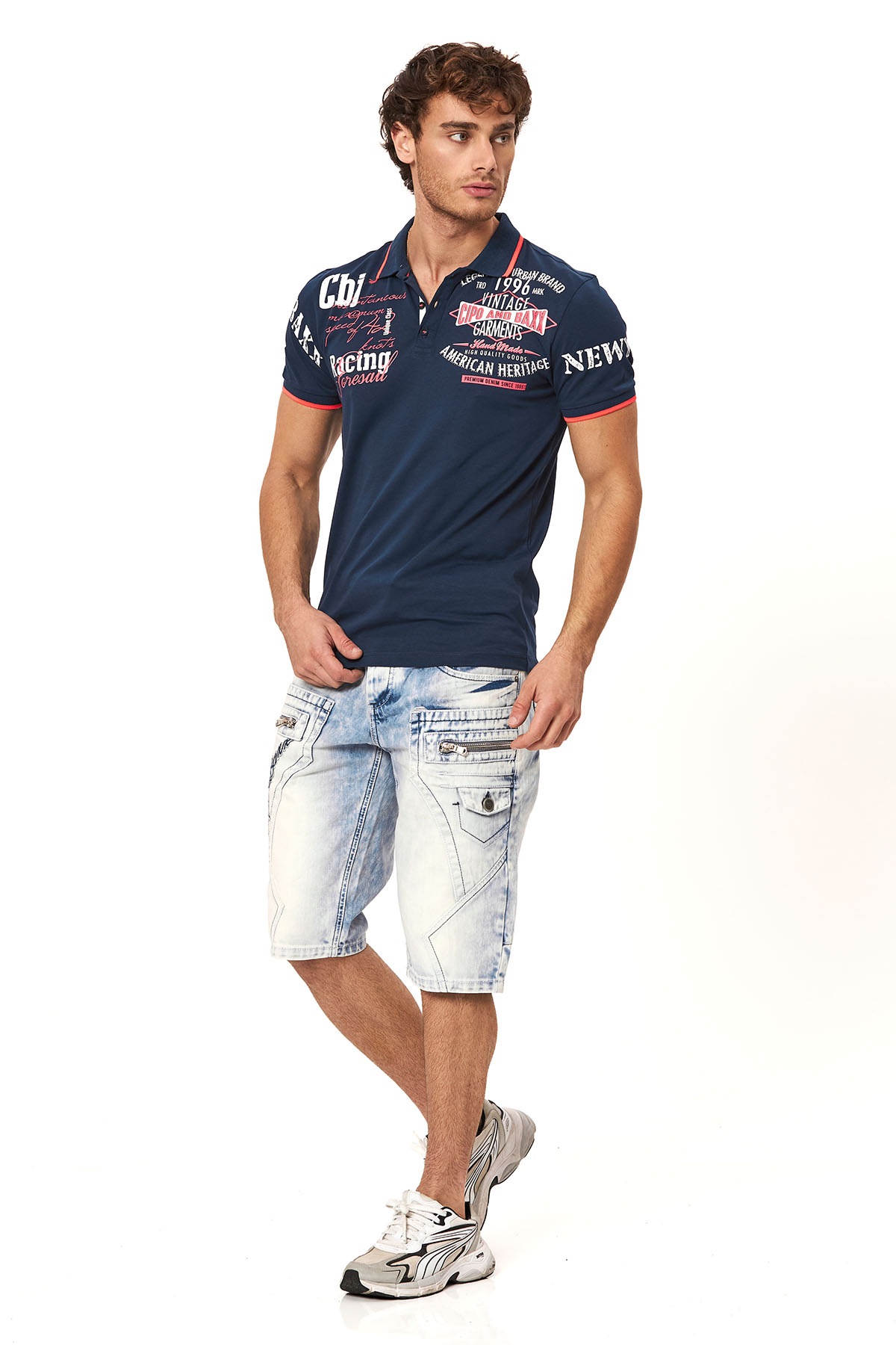 Cipo & Baxx Jeansbermudas Baumwolle, regular fit