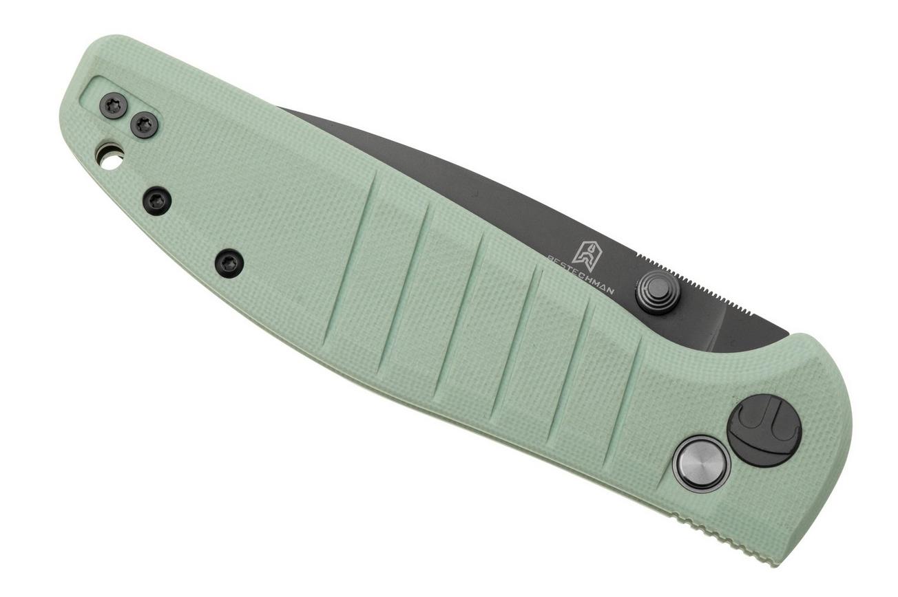 Bestechman Goodboy BMK04D Grey PVD Ice Cream Blue G10, zakmes