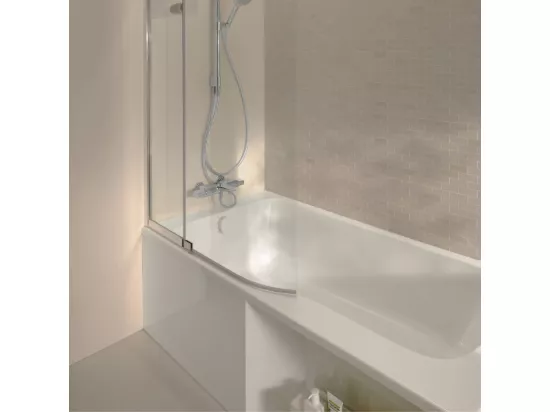 Pack baignoire bain douche 170 x 90 JACOB DELAFON Malice version gauche + tablier bain douche Malice + boite pour tablier