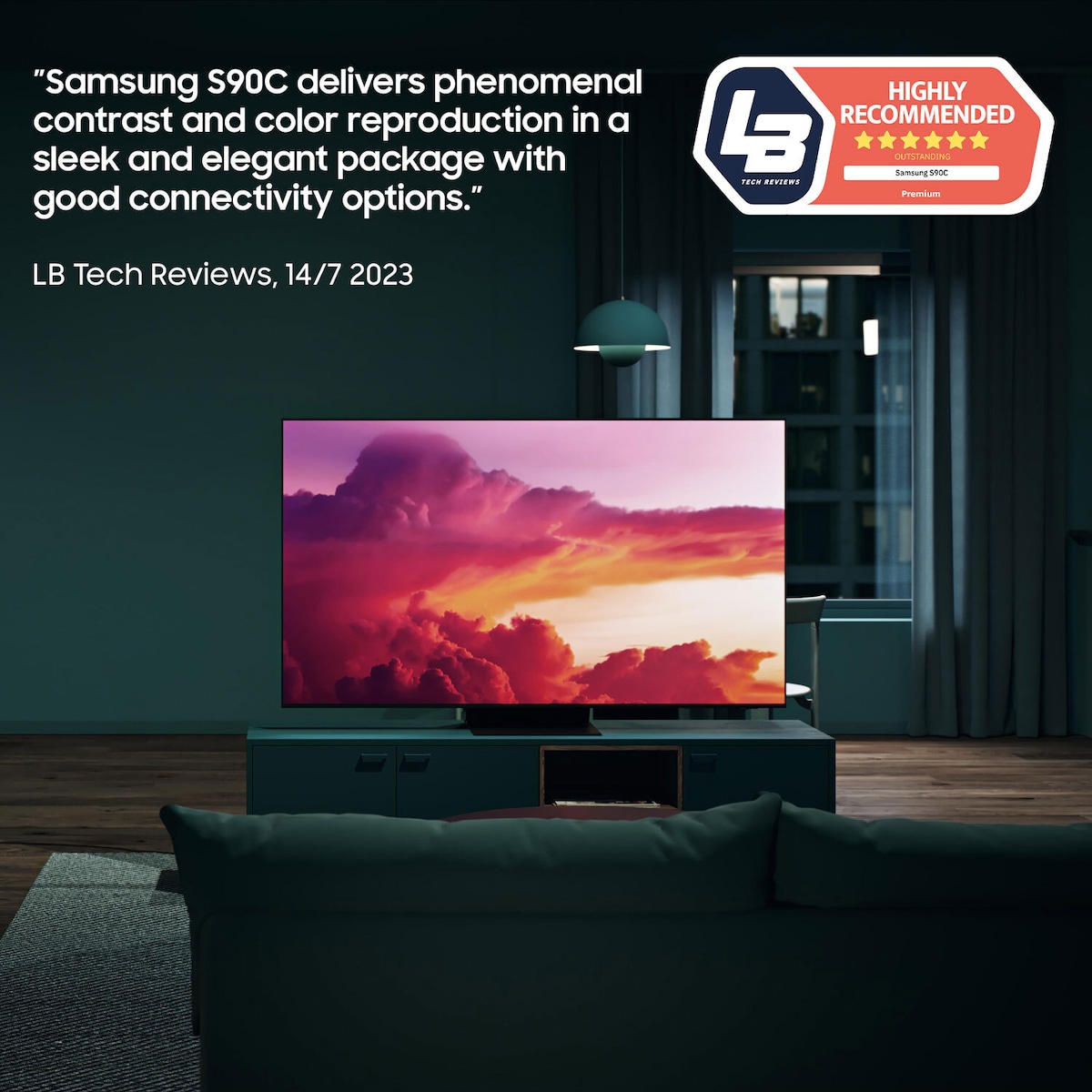 Samsung 65” S90C 4K OLED Smart TV (2023)