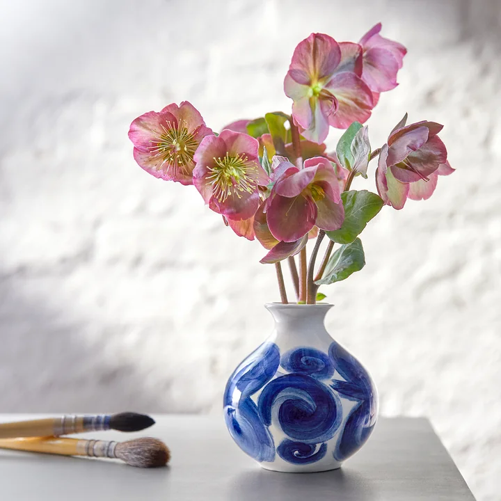 Kähler Design - Tulle Vase, H 22,5 cm, blau