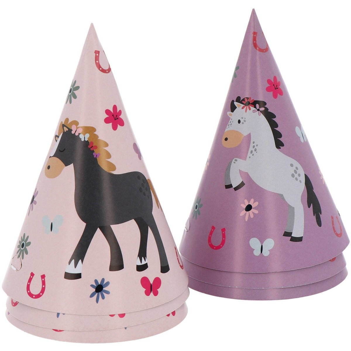 Paard Feesthoedjes 16cm 6st