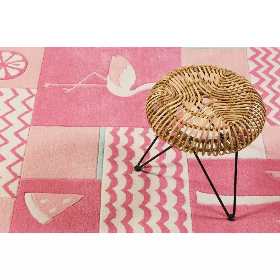 Smart Kids Kinderteppich Fruity Flamingo pink