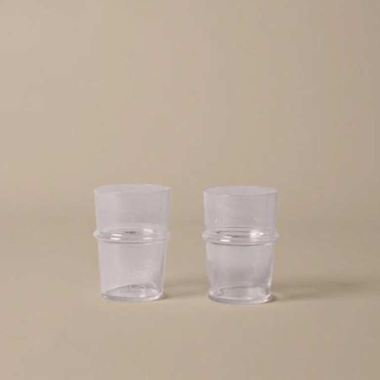 Ferm Living Boya tall glazen set van 2 Clear