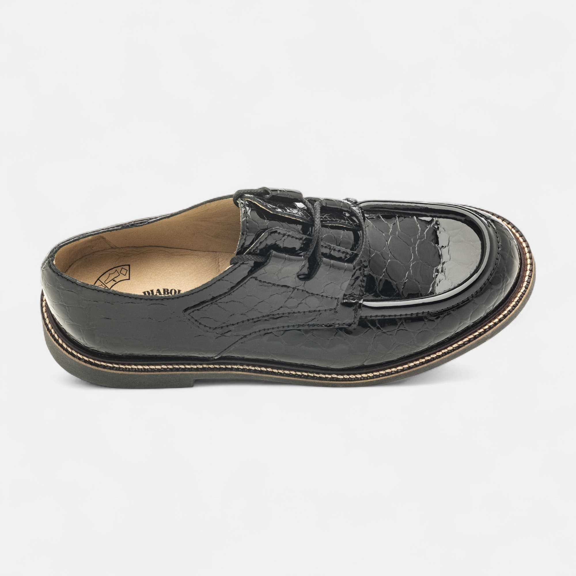 Derbies Femme en cuir noir