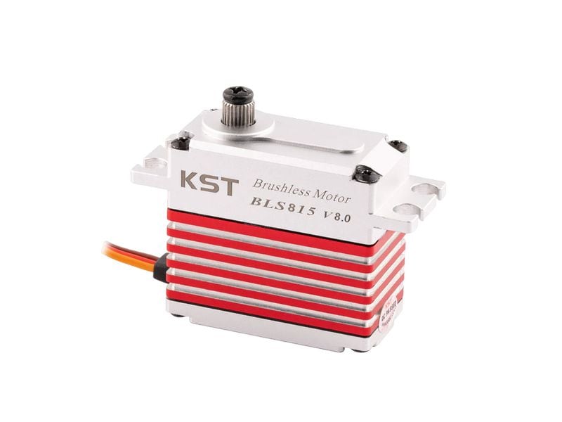 KST Standard Servo BLS815 V8.0 20 kg, 0.07 s, Brushless HV Schnelles Brushless Digital HV Servo mit Stahlgetriebe und Aluminium Gehäuse