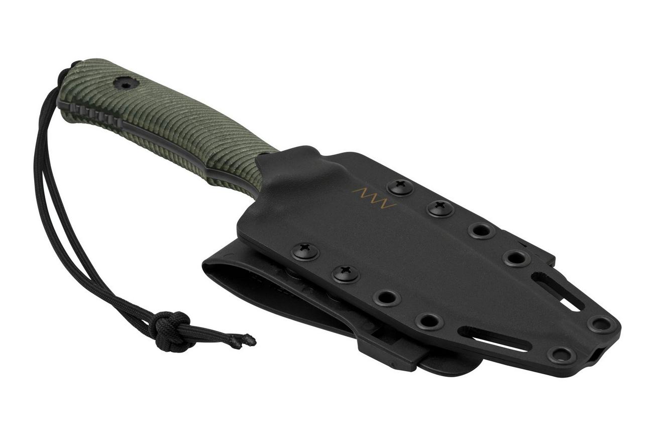 ANV Knives M311, M311-064 Spelter NC Elmax, Black Micarta Handle, Black Kydex Sheath, vaststaand mes