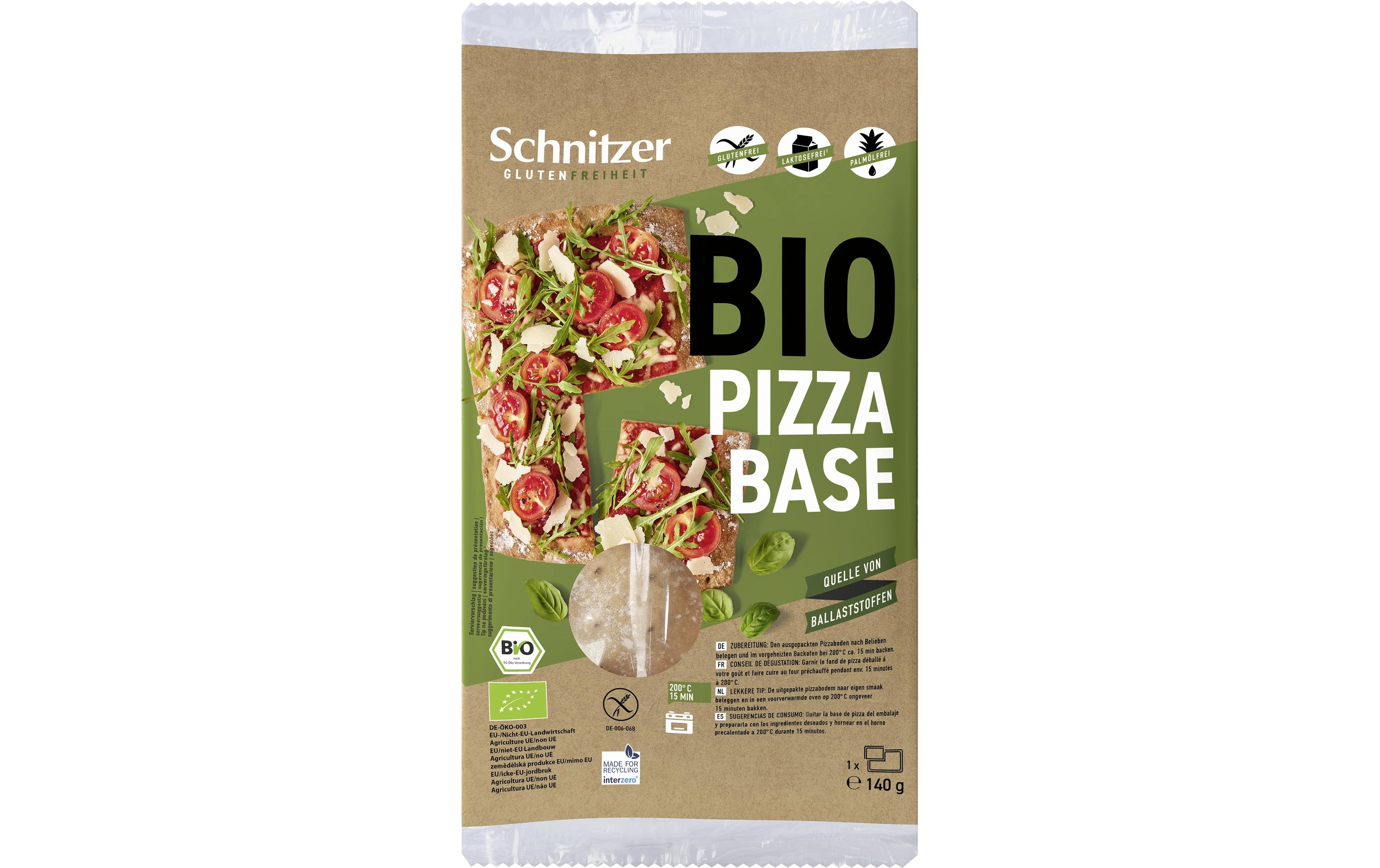 Bio Pizzaboden 140 gBackanleitung für eine feine, glutenfreie Pizza