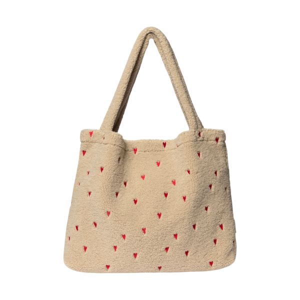 Studio Noos Teddy Hearts Mom Bag - Brown
