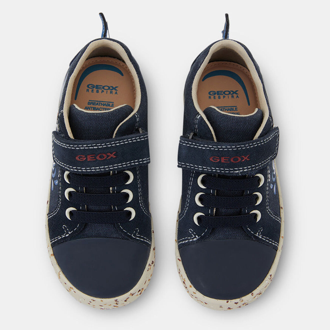 Geox Baskets en Toile de coton Kilwi bleues