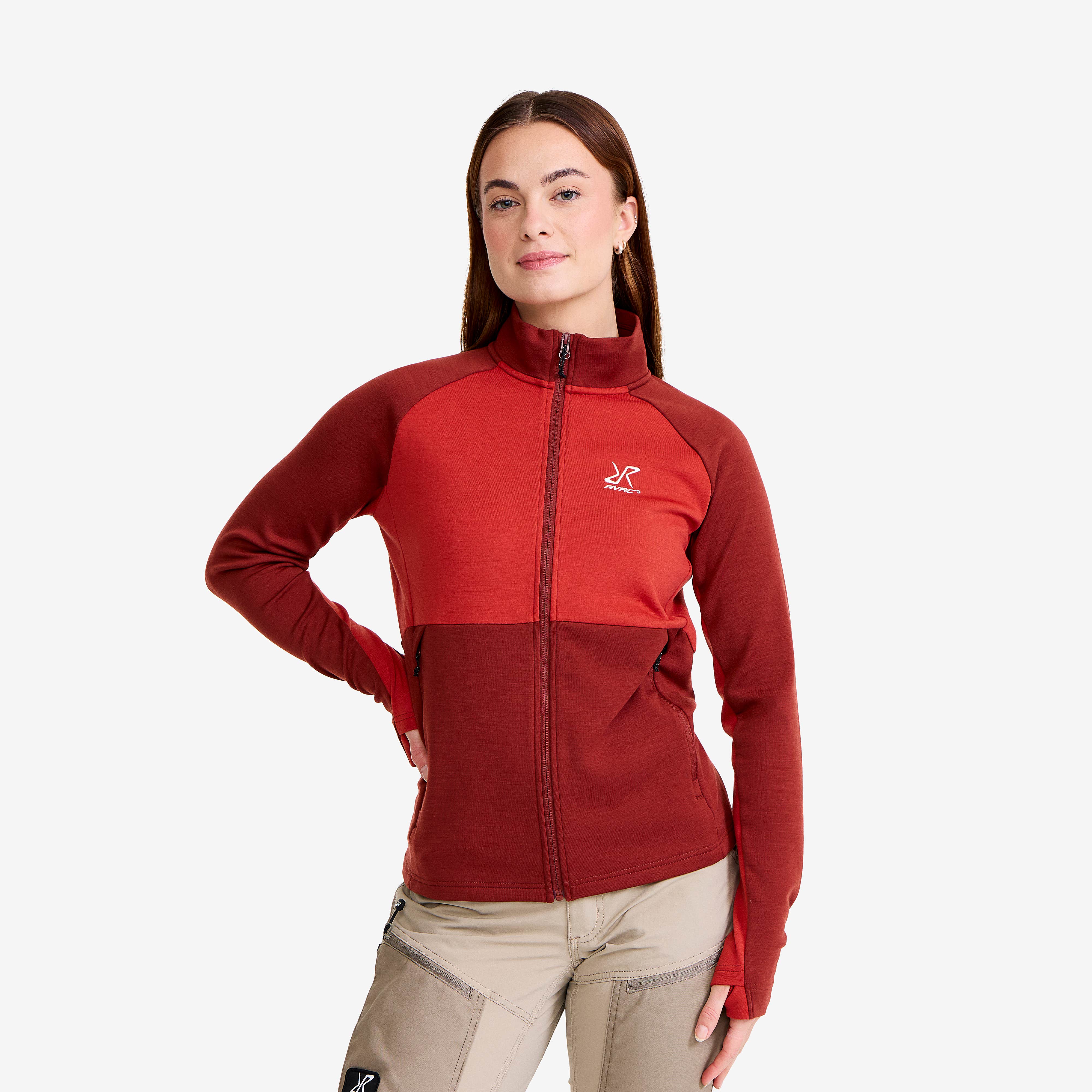 Hill Fleece Dame Fired Brick