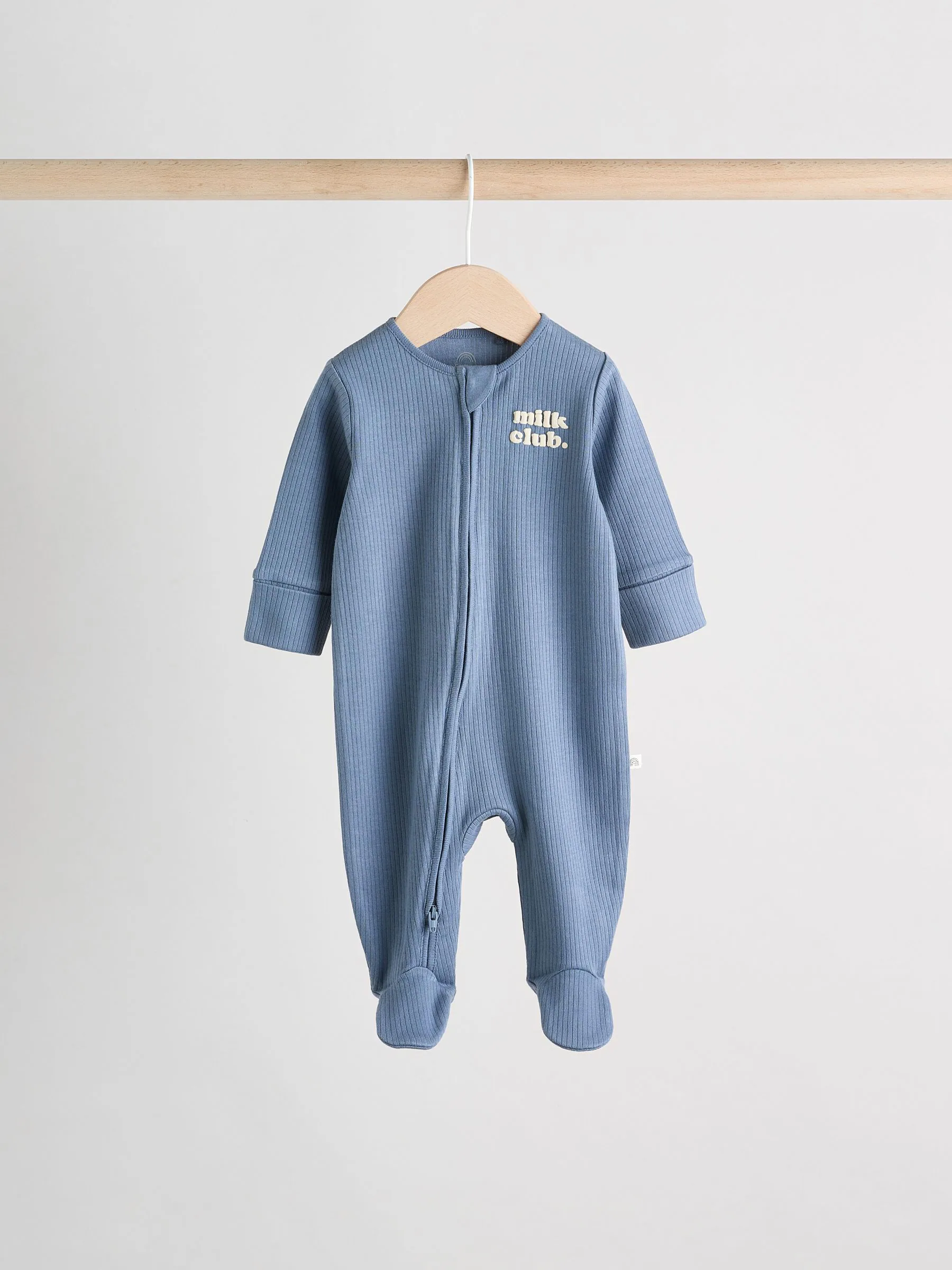 Blauw - Milk Club - babypyjama's, set van 3 (0mnd -2jr)