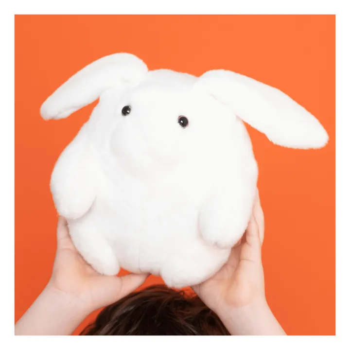 La Pelucherie Peluche Roodoodoo Lulu le Lapin | Blanc