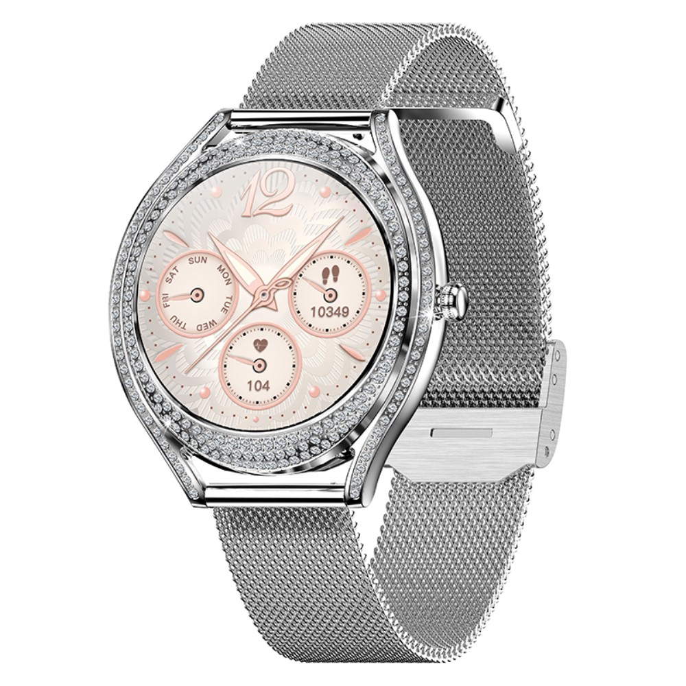 Smart Watch Fitness Tracker für Frauen mit Strasssteinen 1.28