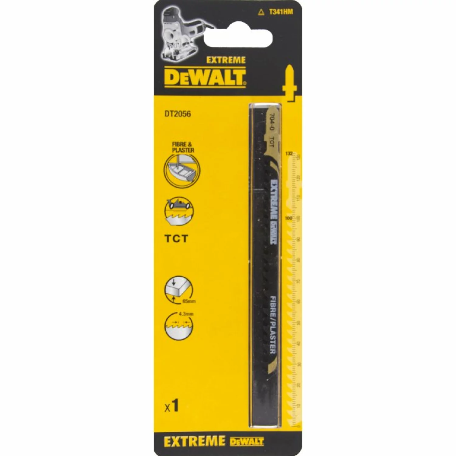 DeWALT DT2056 HM Decoupeerzaagblad Extreme - 4.3mm tandafstand - Epoxy / Gipsplaat