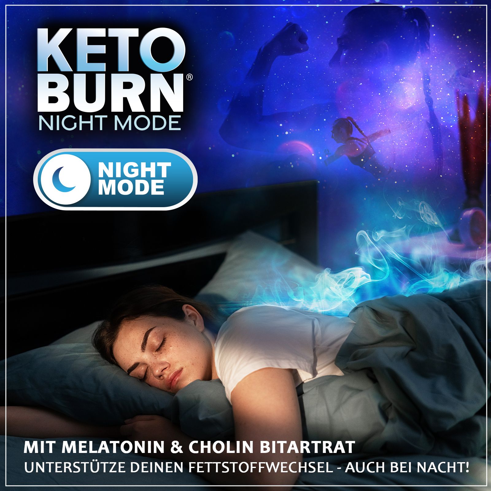 Keto Burn® | Night Mode | Abnehmen beim Schlafen mit Melatonin