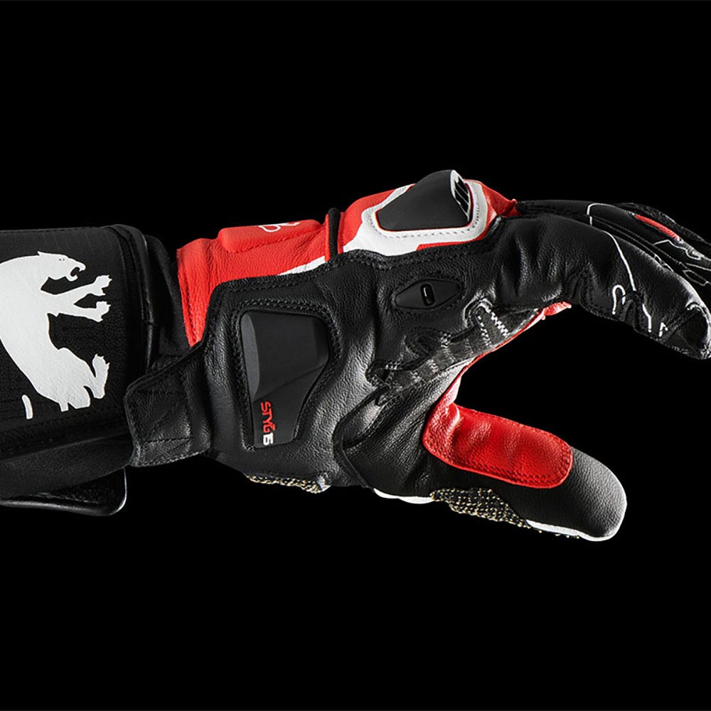Furygan - Gants Styg15 Noir / Blanc / Rouge