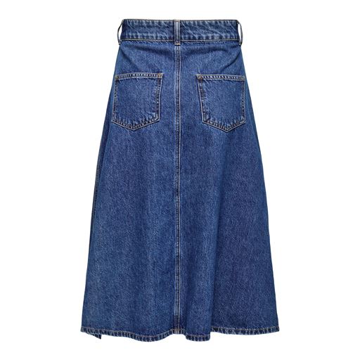 ONLY Wave A Shape Nederdel, Medium Blue Denim, S