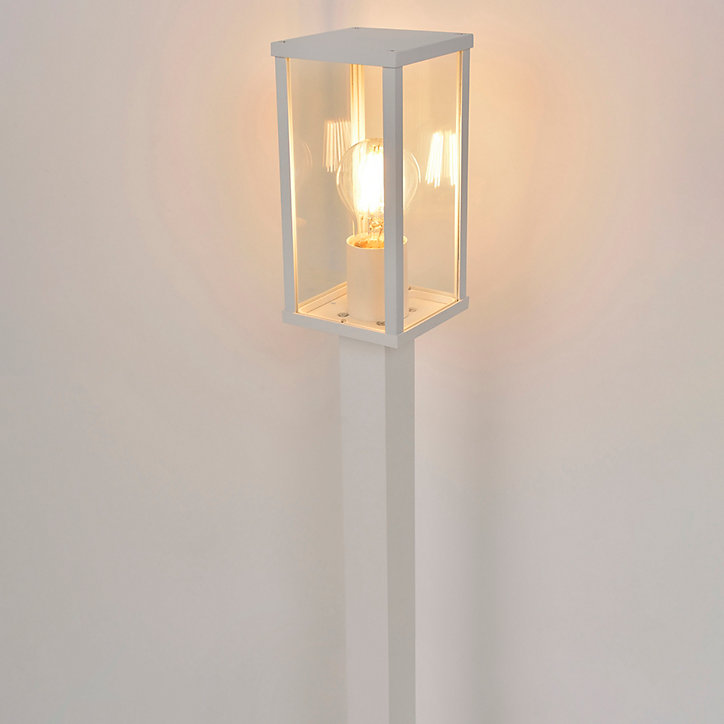 Potelet extérieur en fonte d'aluminium Little Garden Lagos E27 60W IP44 L.10,5 x P.10,5 x H.65 cm