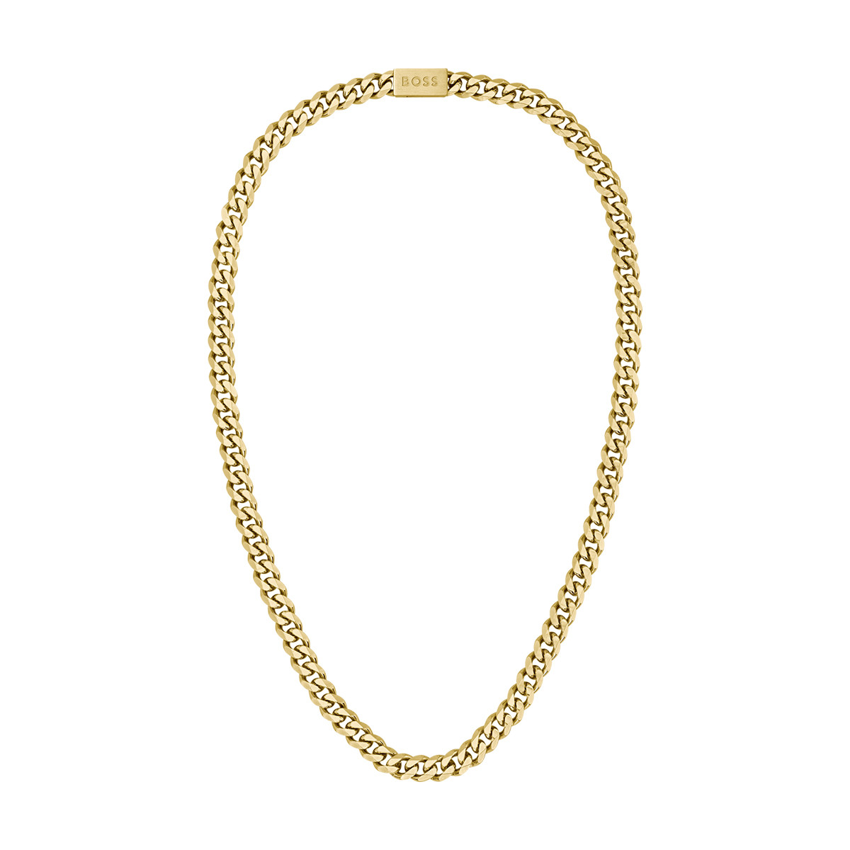 Collier  BOSS acier doré