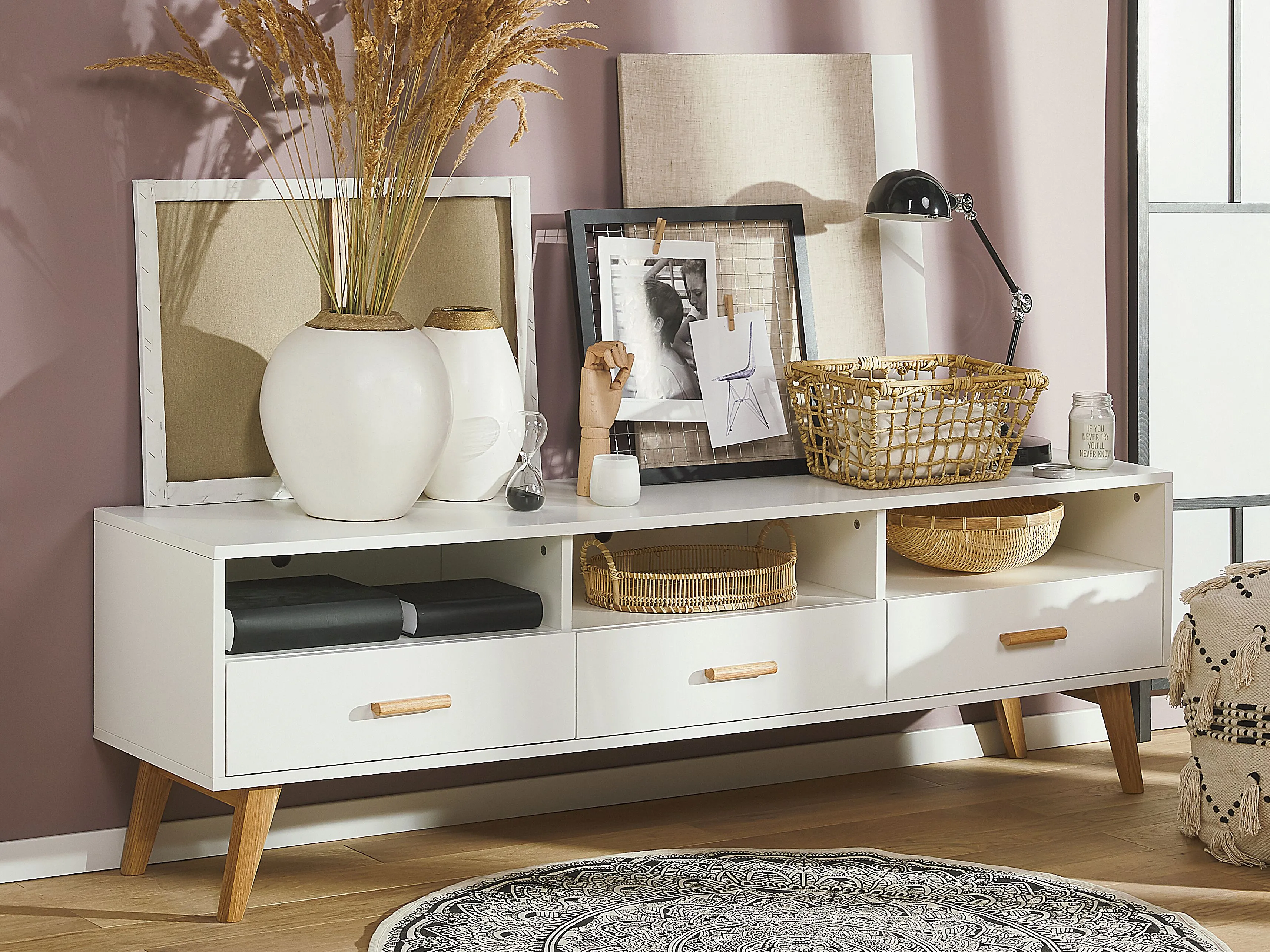 TV-meubel LIBERTY Wit