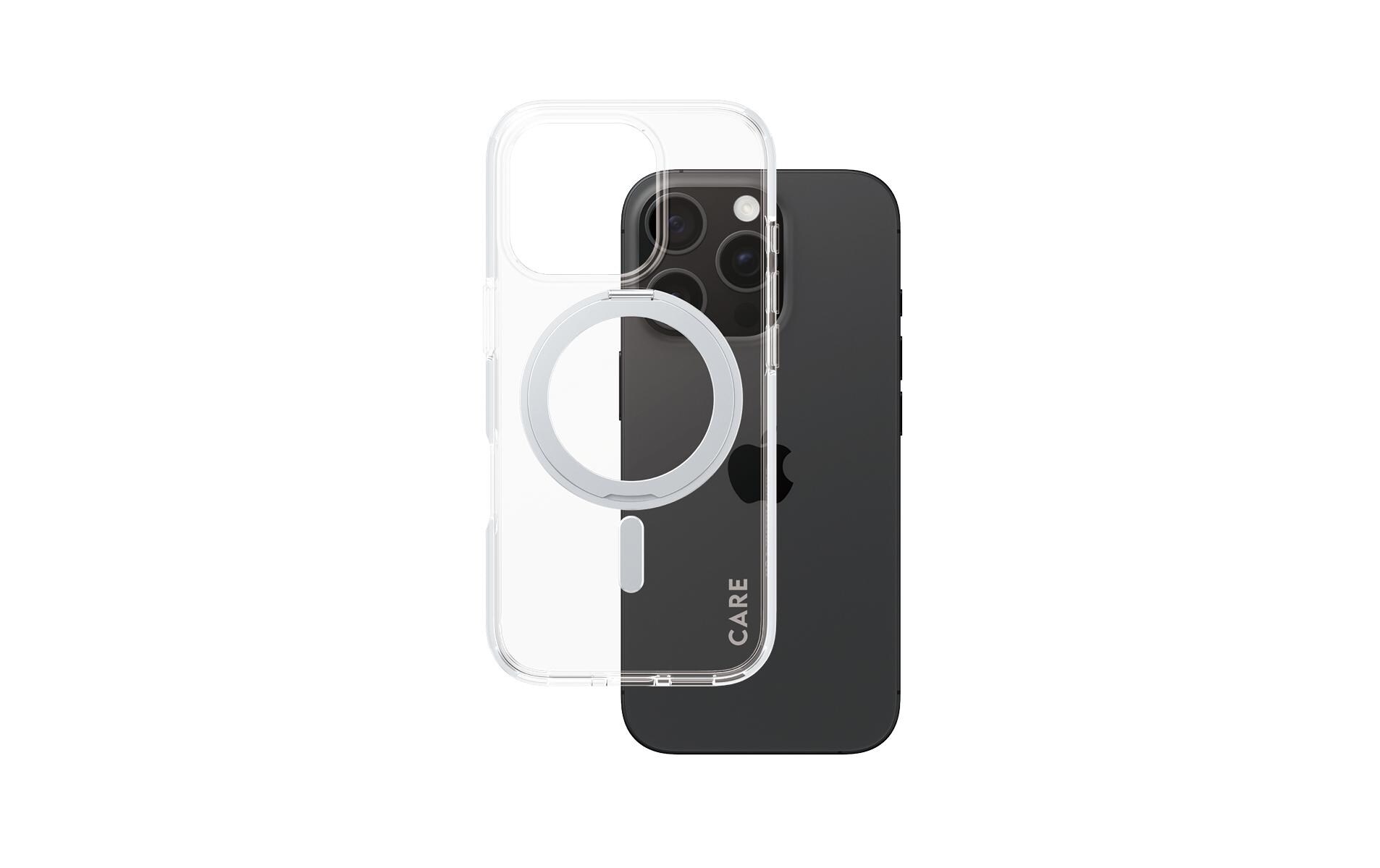 Back Cover Feature Kickstand iPhone 16 Pro SilberSchutzhülle für das Apple iPhone 16 Pro