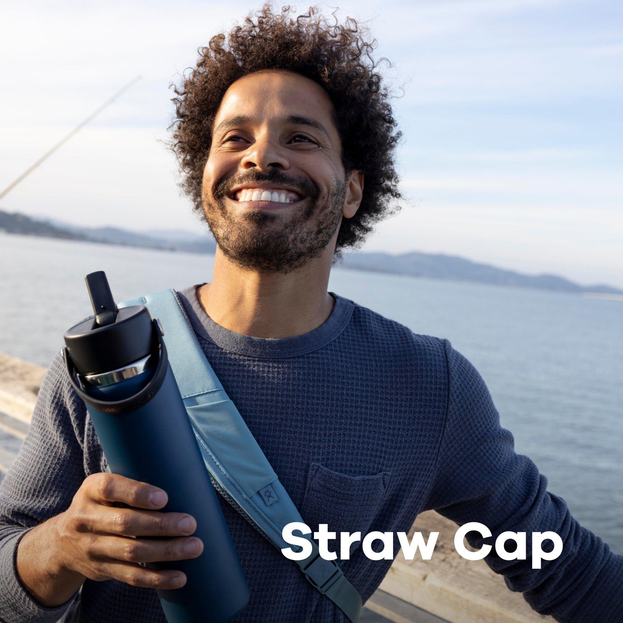 Hydro Flask Wide Mouth Water Bottle 946 ml (32 oz) with Flex Straw Cap