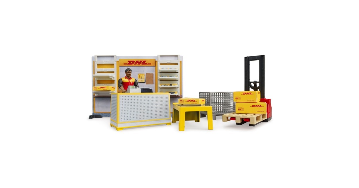 bruderbworld DHL shop Speelset  (62251)