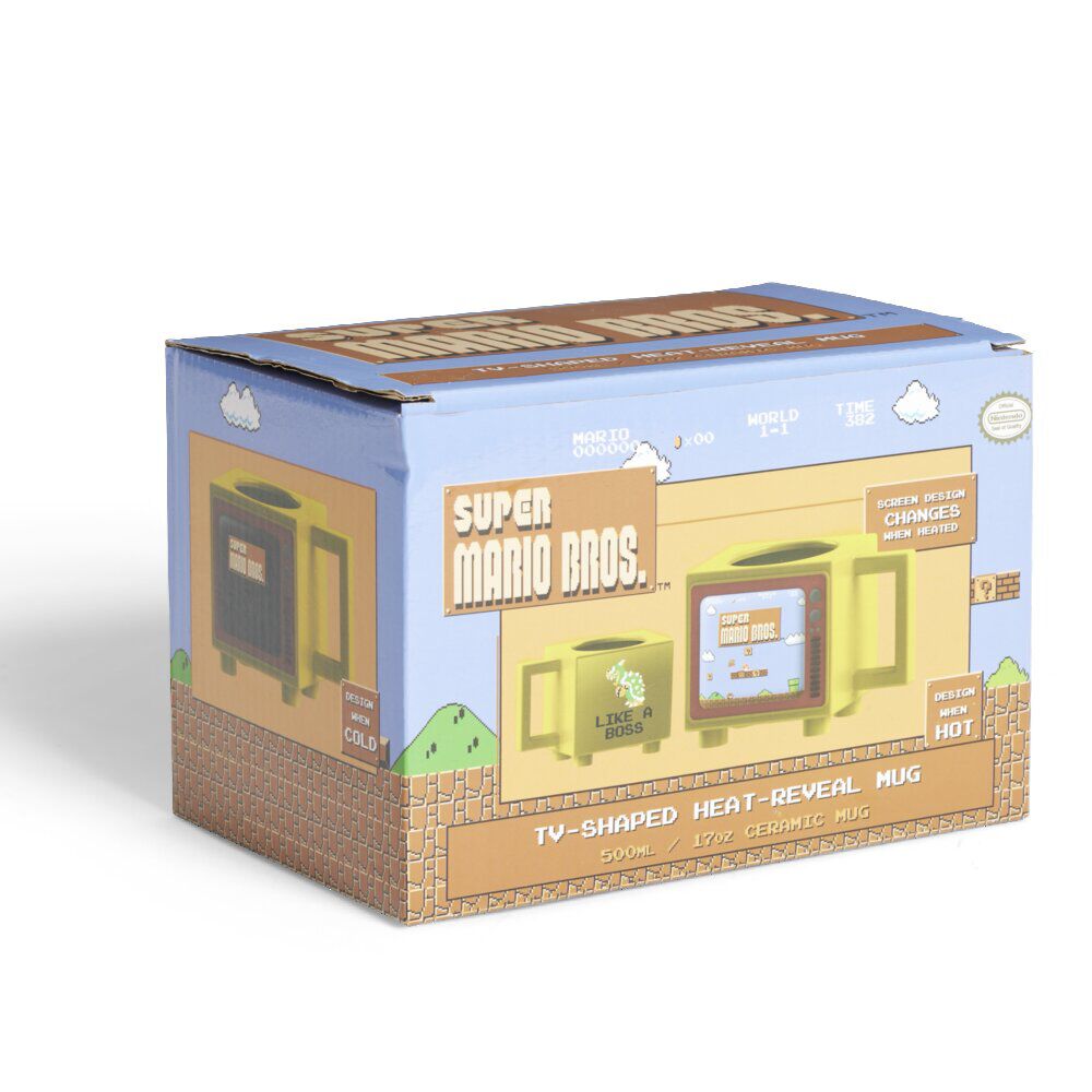 Mug thermoréactif Super Mario Bros jaune 500ml