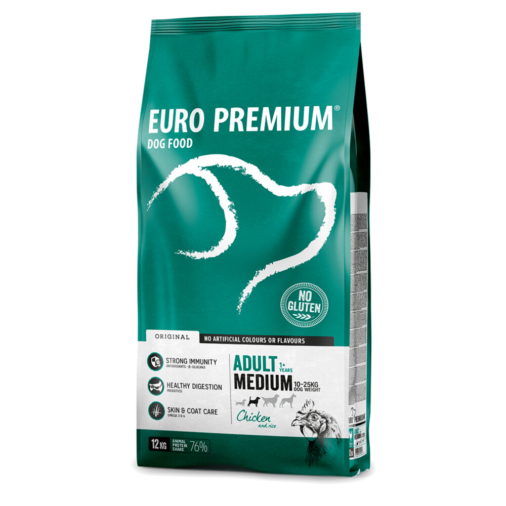 Euro-Premium Adult Medium Kip - Rijst12 kg