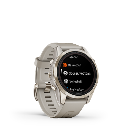 Garmin Fenix 7S Pro 010-02776-30 Sapphire Solar Edition Smartwatch, Soft Gold, 42 mm
