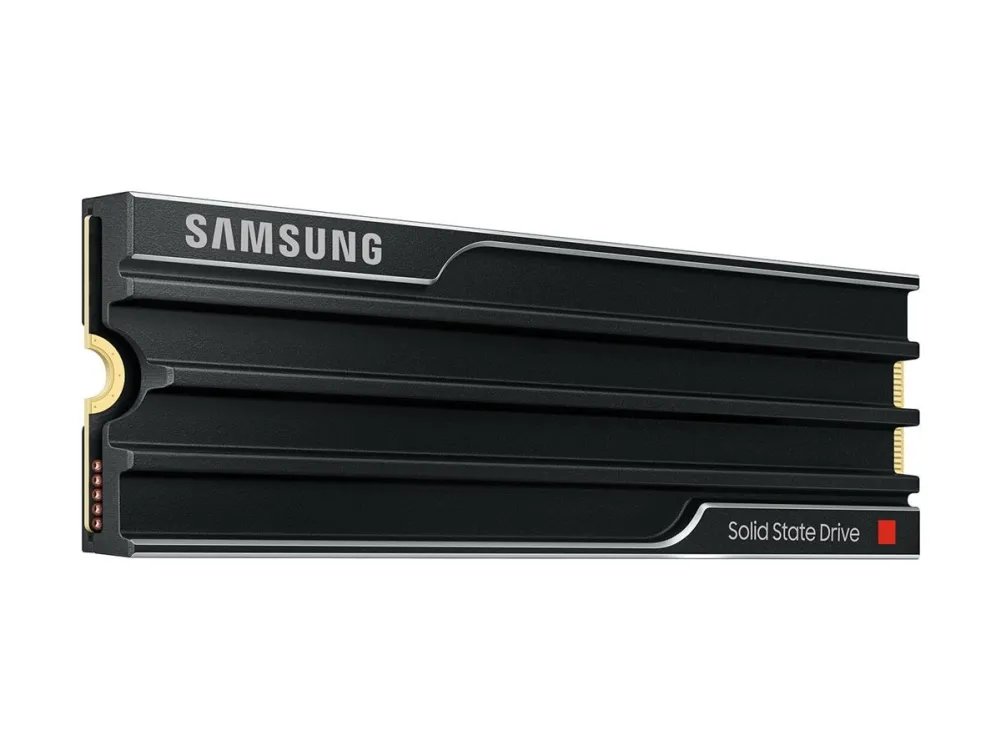 Samsung 9100 PRO MZ-VAP1T0 - SSD - krypteret - 1 TB - med køleplade - intern - M.2 2280 - PCI Express 5.0 x4 (NVMe) - 256-bit AES - TCG Opal Encryption 2.0 - sort