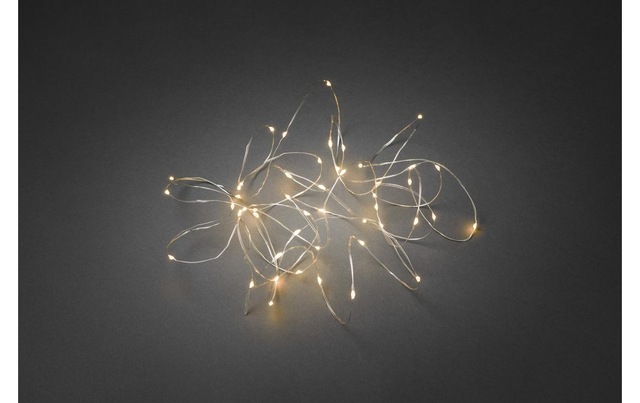 KONSTSMIDE LED-Lichterkette »100 bernsteinfarbene LEDs, 3 V«