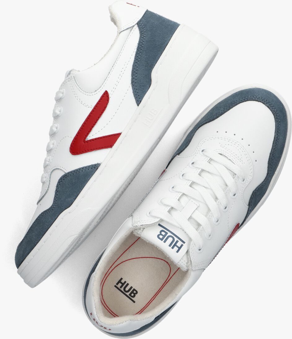 HUB witte hub lage sneakers court-z men