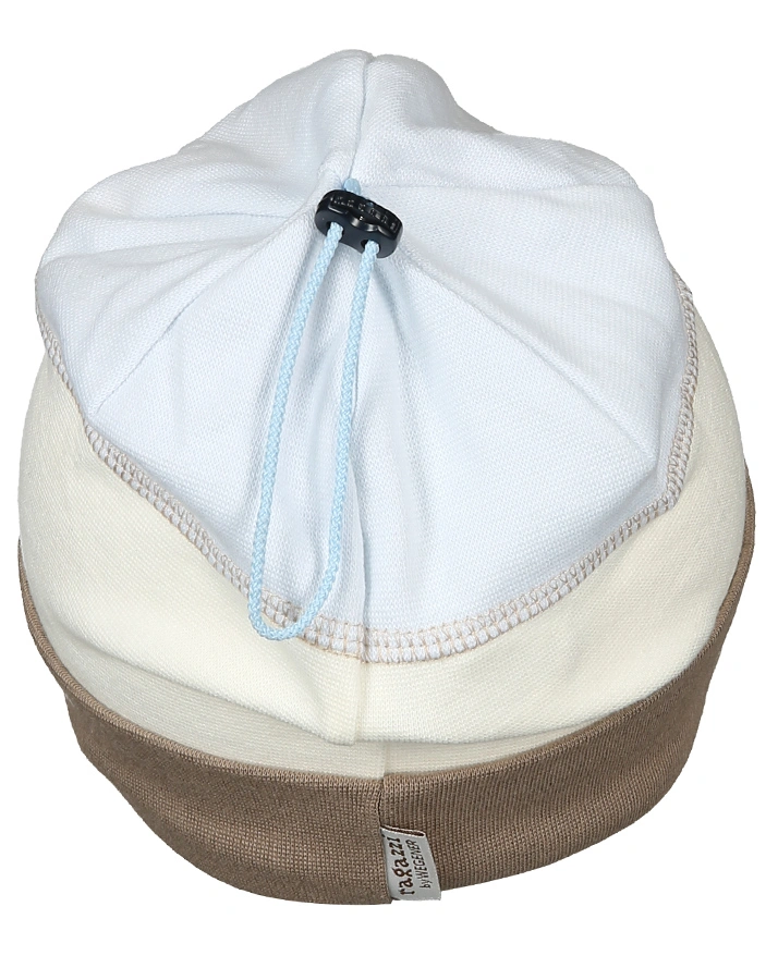 Baumwoll-Mütze HELIKOPTER in beige/hellblau