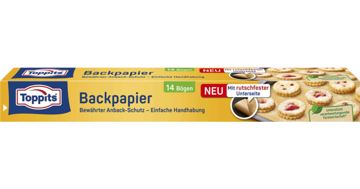 TOPPITS Antihaft Backpapier Bögen