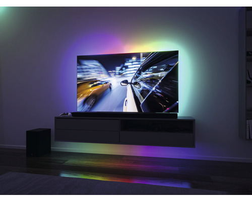 EntertainLED USB LED-strip TV-verlichting 55 inch 2 m 3,5 W 120 LED's RGB-kleurverandering + geheugenfunctie + afstandsbediening