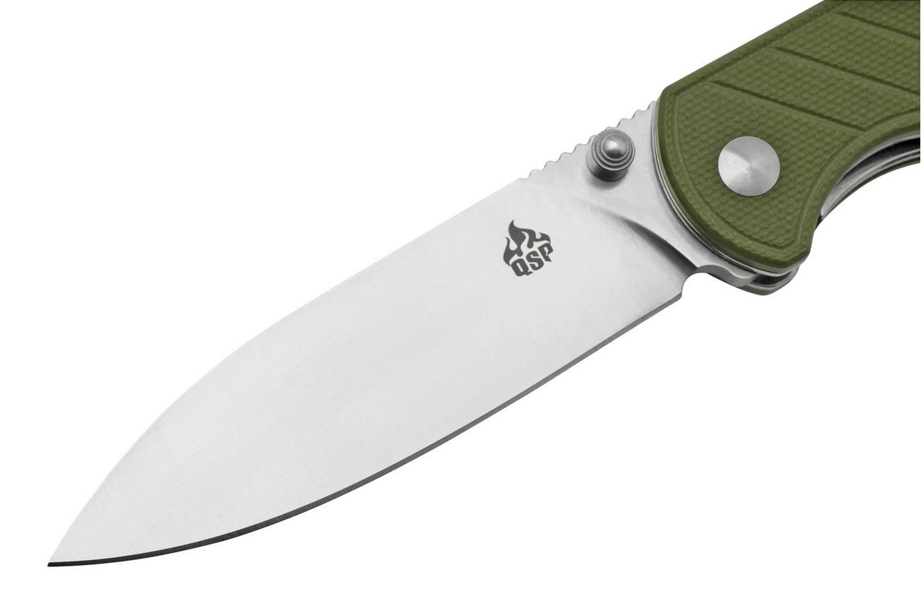 QSP Knife Parrot V2 QS102-B OD Green G10, zakmes