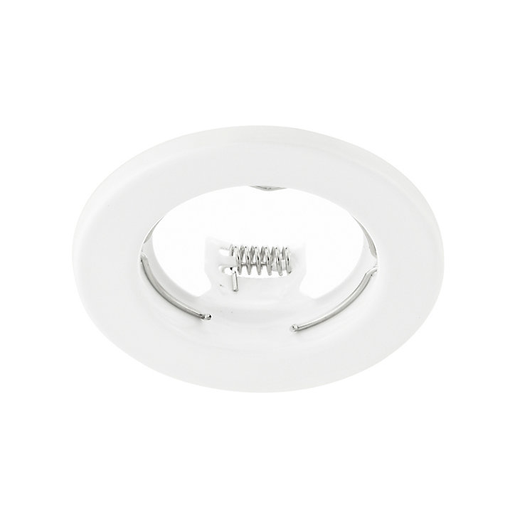 Support rond pour spot encastrable LED Colours métal blanc Ø8,3 cm