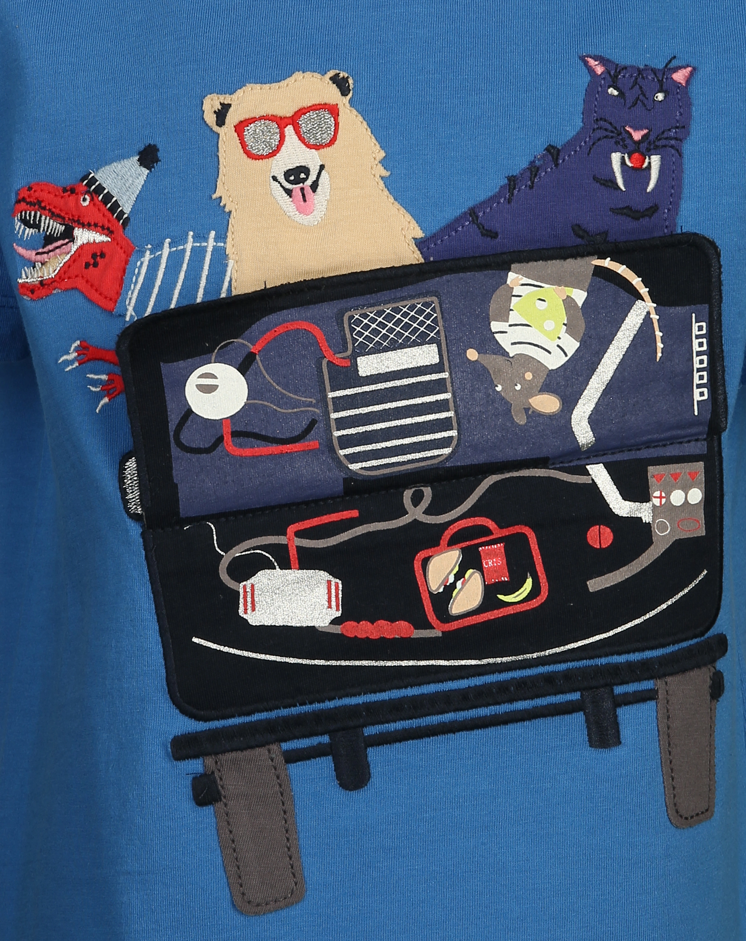 T-Shirt CHOMP - JEEP in blau