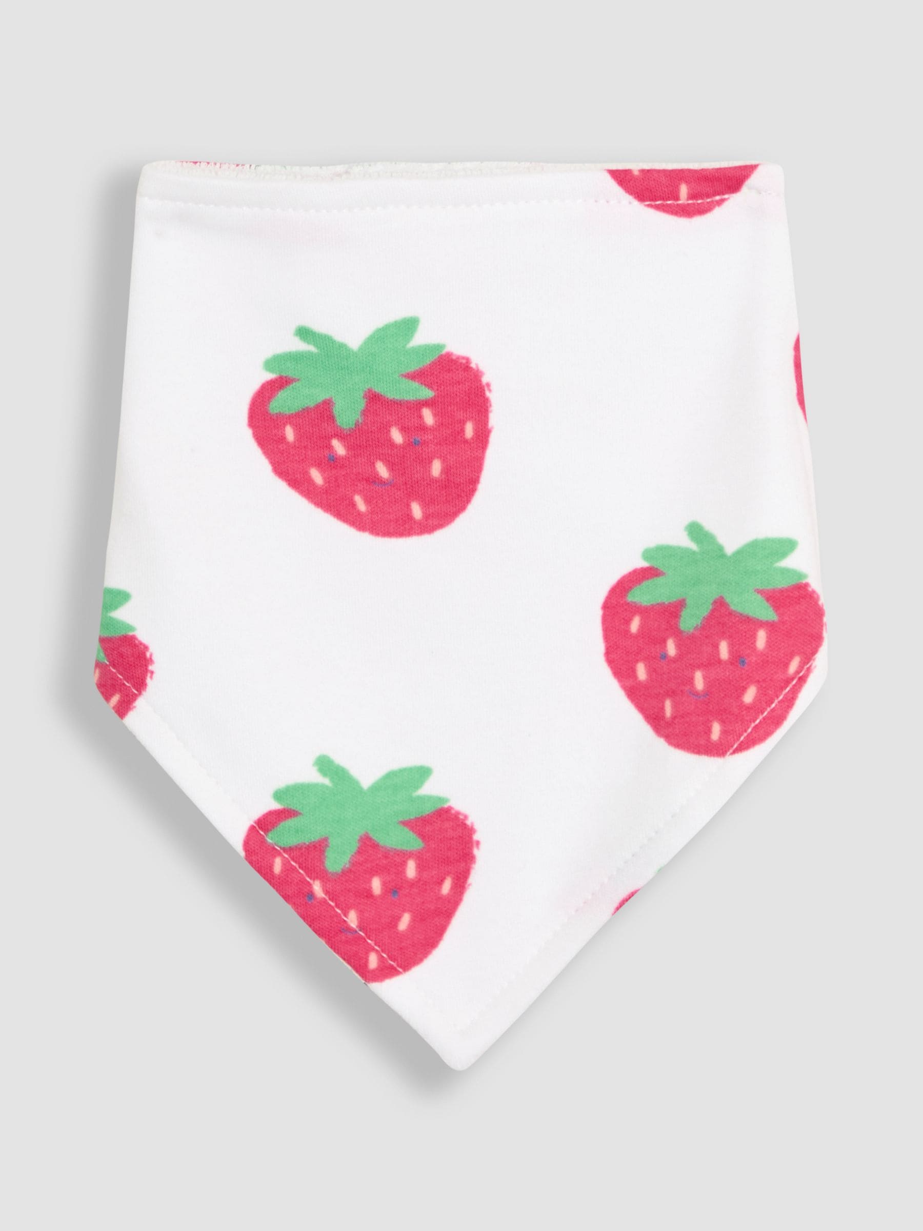 JoJo Maman Bébé Strawberry Dribble Bibs 2 Pack